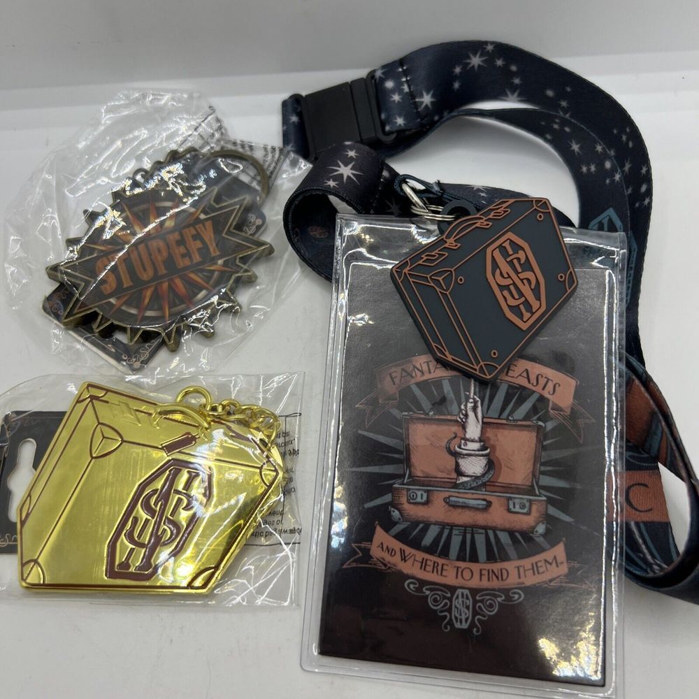 New Fantastic Beasts‎ Lanyard, Suitcase Keychain And Stupefy Keychain